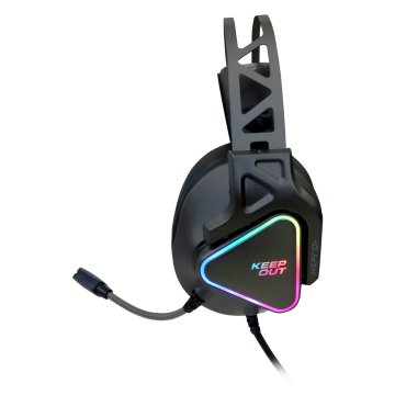 Headset Gaming Keepout Hx801 7.1 Con Altavoces De 53mm Usb 2.0 Iluminacion Rgb Microfono Plegable Compatible Pc ps4 .... 2