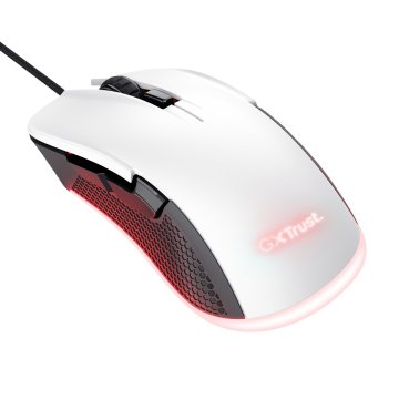 Mouse Trust Gaming Rgb Gxt 922w Ybar Rgb 7200dpi 6 Botones Color Blanco 24485 2