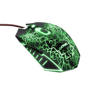 Mouse Trust Gaming Gxt 105x Izza Iluminacion Led 4000 Dpi 6 Botones 24618 2