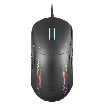 Mouse Mars Gaming Rgbmmpro Black Ambidiestro 32k Dpi Optica Pixart 3335pro 9 Botones 4 De Ellos Extraibles Switeches Mecanico 2