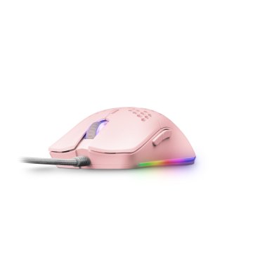 Mouse Mars Gaming Rgb Mmax Diseo Hive Pink 12400dpi Pixart 3327pro Switch Huano Superficie Perforada Iluminacion Rgb Chroma 2