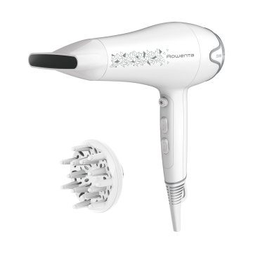 Secador De Pelo Rowenta Cv5709f0 Motion Dry 2200w Color Blanco 6 Ajustes Y Difusor 2