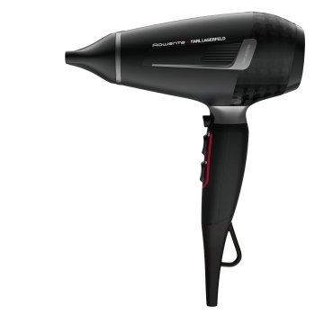 Secador De Pelo Rowenta Cv887lf0 Stylist Karl Lagerfeld  Profesional 2200w Color Negro 6 Ajustes Motor Ac 2