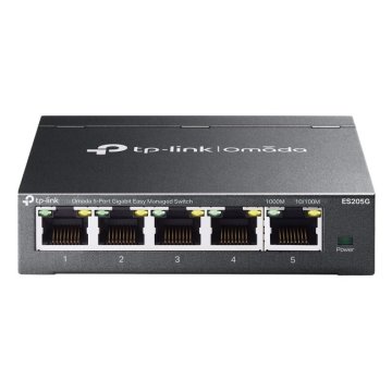 Switch Gestionable Tp-link Es205g Omada 5x Rj45 1gb Facil Gestion Carcasa Metalica Vlan Qos