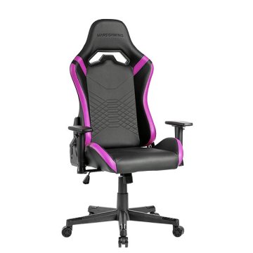 Silla Gamer Mars Gaming Mgcprobp Negra Con Detalle Violetas Brazos Regulables En Altura Reclinable 135º Cojines Ergonomicos S 2