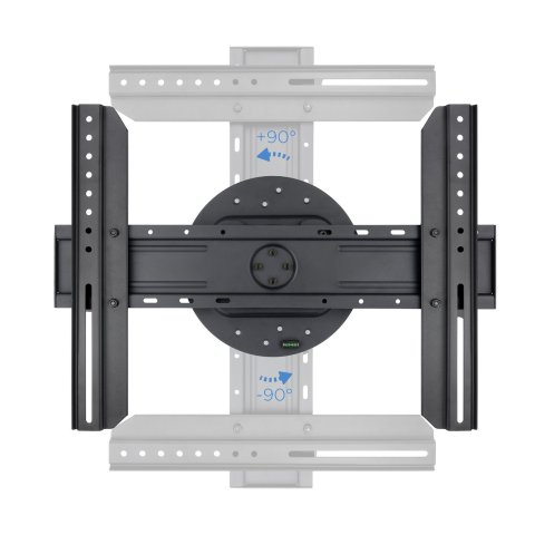 Soporte De Pared Orientable Tooq Lp3770f-r Para Pantalla 37" A 70" Con Rotacion 360⺠Vesa 200x200 Hasta 600x400 Color Negro