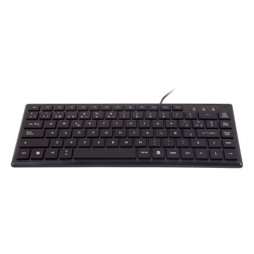 Teclado Compacto Ultra Plano Unykach Kb 302 Mini Usb 83 Teclas Color Negro 2