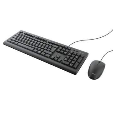 Pack Teclado Y Mouse Trust Tkm-250 Silencioso Resistente A La Caida De Liquidos Cable 1.8m 23977 2