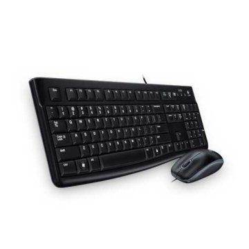 Pack Teclado Y Mouse Logitech Mk120 Ruso Con Cable Usb P n 920-002561