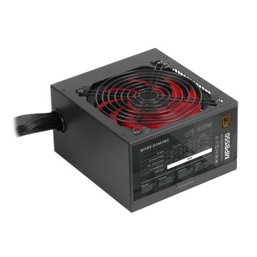 (km0) Fuente De Alimentacion Mars Gaming 550w, Certificacion 80+ Bronze, Pfc Activo, Vent. 12x12cm Cash30