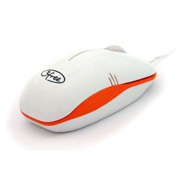 Mouse 3free Mcm101 wo Dise¥o Blanco Naranja 2