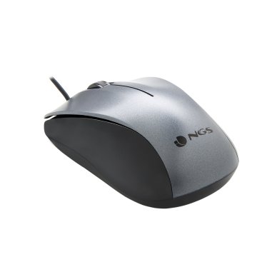 Mouse Optico Ngs Crew Gray Con Cable De 1200 Dpi 2