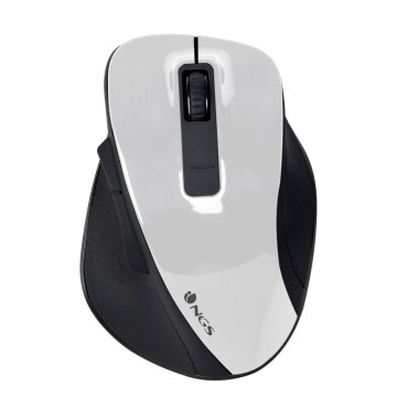 Mouse Ngs Wireless Bow White 1200dpi 2.4ghz Nano Receptor Usb Color Blanco