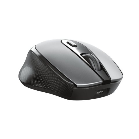 Mouse Trust Wireless Zaya Negro - Recargable Usb-c - 4 Botones - 800 1200 1600dpi - Receptor Micro Usb 23809
