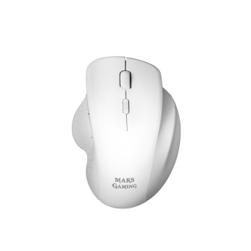 Mouse Mars Gaming Wireless Ergo Mmwergo White 3200dpi Switches Mecanicos Kailh Dise¥o Ergonomico Diestros Receptor Nano 2.4gh