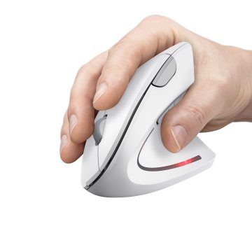 Mouse Trust Wireless Ergo Verto Vertical 800-1600dpi Blanco 25132 2
