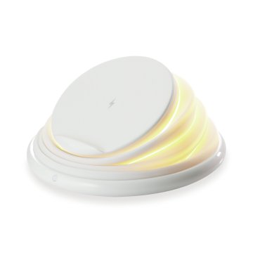 Cargador Inalambrico Conceptronic Gorgon02w Qi 10w Soporte Plegable De Silicio Color Blanco