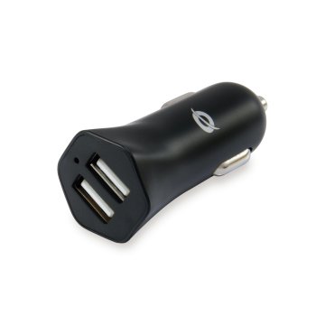Cargador De Coche Conceptronic Carden03b 2 Puertos Usb A 5v 2.4a 12w