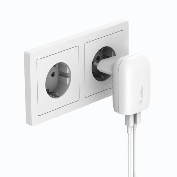 Cargador De Pared Belkin Wcb007vfwh Boost Charge Usb-c + Usb Pps 37w 2