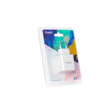 Cargador De Pared Tooq Tqwc-pdusbc20w Usb-c Pd 20w Blanco 2