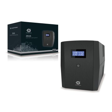 Sai 1200va Conceptronic 720w 2 Shucko + 3 Iec Proteccion Puerto Lan Modem 2