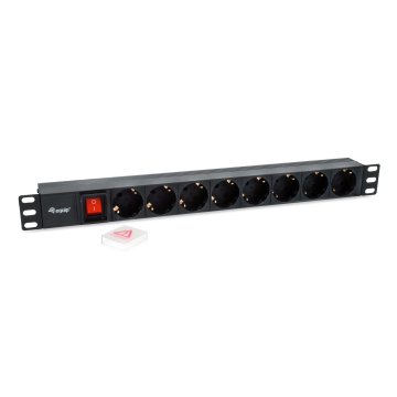 Regleta Alimentacion Rack 19" 1u 8 Tomas Con Interruptor Cable Iec 14 Especial Sai 2