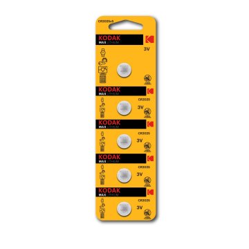 Pila Kodak Boton Litio Cr2025 3v Blister * 5 (ecotasa Incl)