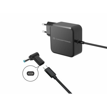Adaptador Tip Cargador Conceptronic Usb-c A Dc  Dell 4.5x3.0mm, 18-20v 2