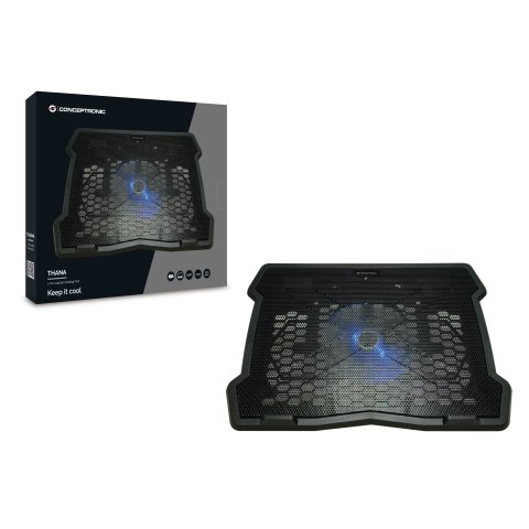 Base Refrigeracion Para Portatiles Conceptronic 1 Ventilador 125mm Hasta 15,6"