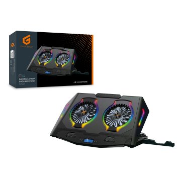 Base De Refrigeracion Para Portatiles Gaming Conceptronic Hasta 17" 2 Ventiladores Luz Rbg 2