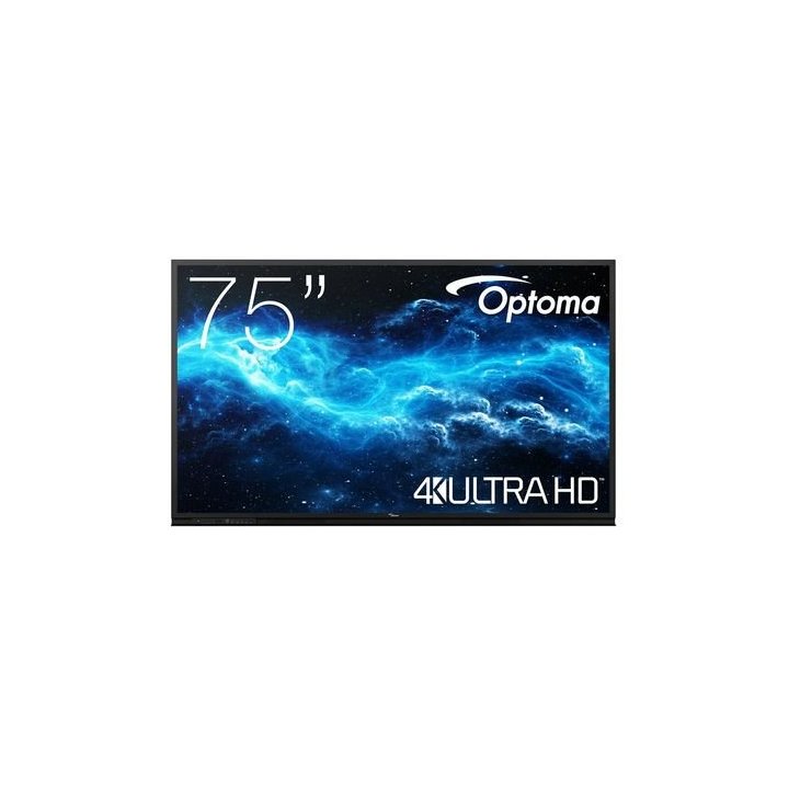 Pantalla Interactiva 75" Optoma 3752rk 4k Uhd 3840x2160 Direct Led Pantalla Tactil Con Pizarra Blanca