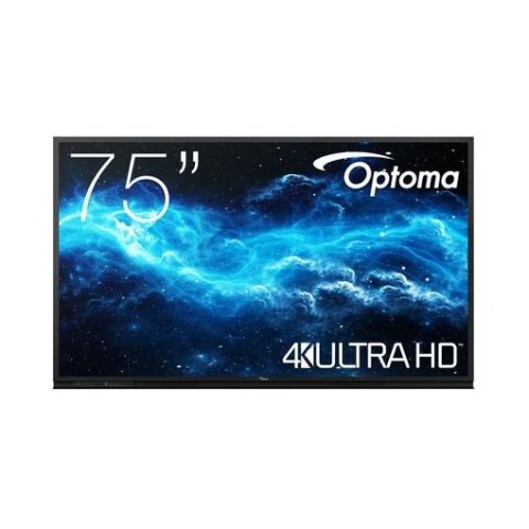 Pantalla Interactiva 75" Optoma 3752rk 4k Uhd 3840x2160 Direct Led Pantalla Tactil Con Pizarra Blanca