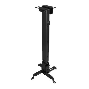 Soporte De Proyector Techo Tooq Pj2012t-b Regulación 130-650mm Inclinable Max. 20kg Negro