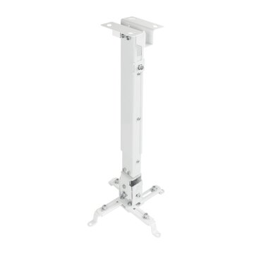 Soporte De Proyector Techo Tooq Pj2012t-b Regulación 130-650mm Inclinable Max. 20kg Blanco