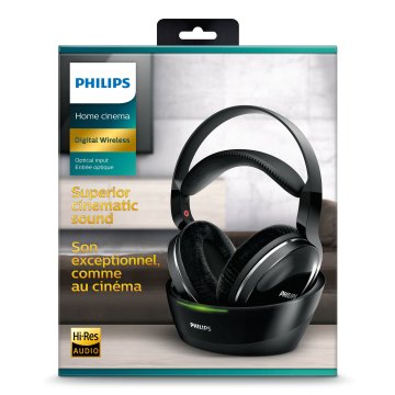 Auricular Hi-fi Inalambricos Philips Shd8850 12 Base De Carga Con Conexion 3.5mm Alcance 30m 2