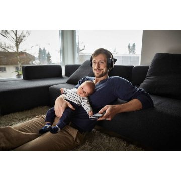 Headset Inalambricos Rf Philips Tah6005bk Base De Carga Con Conexion Jack 3.5mm Bateria 18h 2