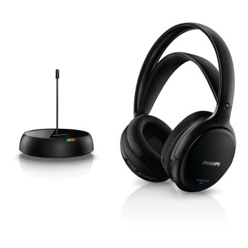 Auriculares Hi-fi Inalambricos Philips Shc5200 10 Base Con Conexión Jack 3.5mm Alcance 50m 2 Canales