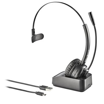 Headset Bluetooth Ngs Buzz Blab Con Micrófono Omnidireccional Multidispositivo Y Base De Carga  16 Hrs Batería Color Negro 2