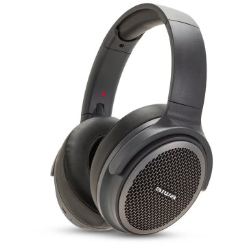 Headset Bluetoot Aiwa Hst-250bt tn Bt 5.0 Microfono Integrado Sistema De Atenuacion De Ruido Entrada Aux 3.5mm Ranura Microsd