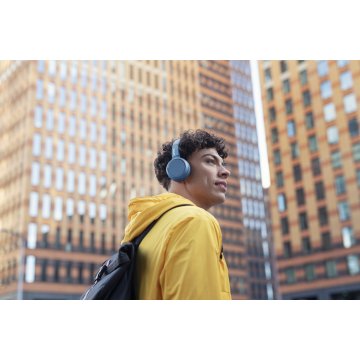 Headset Bluetooth Philips Tah4205bl 00 Bt 5.0 Carga Usb-c 32mm Micro Integrado Color Azul Plegables 2