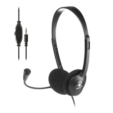 Headset Ngs Ms103 Max Con Microfono Y Control De Volumen Jack 3.5 Cable De 1.5m