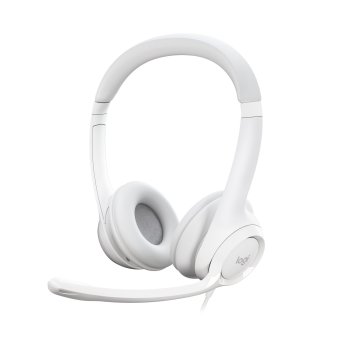 Headset Logitech H390 Microfono Con Supresion De Ruido Usb Color Blanco P n  981-001286