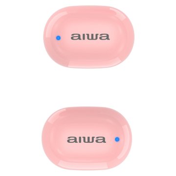 Auricular Bluetooth Intrauditivo Aiwa Ebtw-150pk Pink Bt 5.0 Tws Estuche De Recarga Con Bateria De Litio 2
