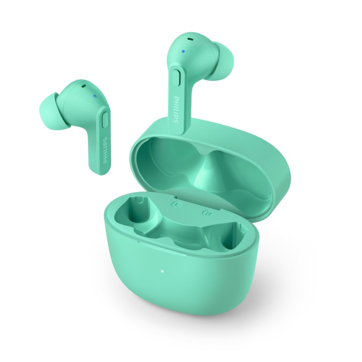 Auriculares Bluetooth Intrauditivos Philips Tat2206gr 00 Green Ipx4 Estuche De Carga