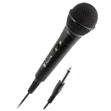 Microfono Ngs Singer Fire Especial Karaoke Jack 6.3 Mm Cable 3mtr