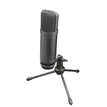 Microfono Trust Gxt 252+ Emita - Pc Patron Cardioide - Con Brazo -incluye Soporte Y Estuche - Filtro Pantalla - Cable De 1.8m 2