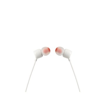 Auricular Jbl Tune T110 White Microfono Integrado Jack 3.5mm Sonido Pure Bass Color Blanco