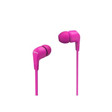 Auricular Intrauditivo Philips Tae1105pk 00 Color Rosa Drivers 8.6mm Jack 3.5mm Controlador En Cable