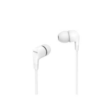 Auricular Intrauditivo Philips Tae1105wt 00 Color Blanco Drivers 8.6mm Jack 3.5mm Controlador En Cable