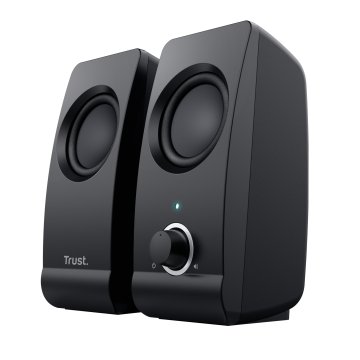 Altavoces 2.0 Trust 2.0 Remo Speaker Set 8w Rms Alimentados Por Usb Control Volumen Negro 17595
